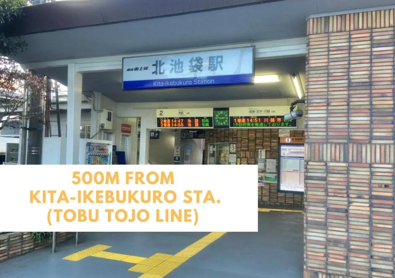 Ferio Kita-Ikebukuro Apartment 303-【Newly Built】6Mins To Sta./Ikebukuro Area /Max6 Prefektura Tokio Japonsko
